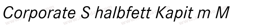 Corporate S halbfett Kapit m Medziff字体转换